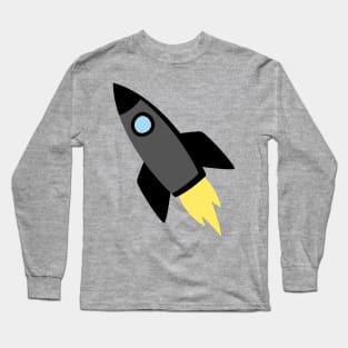 Rocket ship space pattern Long Sleeve T-Shirt